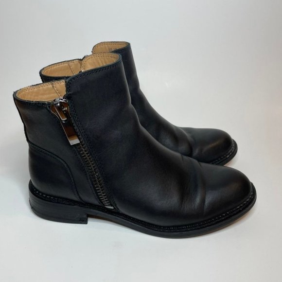 Anthropologie Shoes - Franco Sarto Black Harmona Leather Boots 6